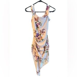 Windsor Floral Asymmetrical Midi Dress